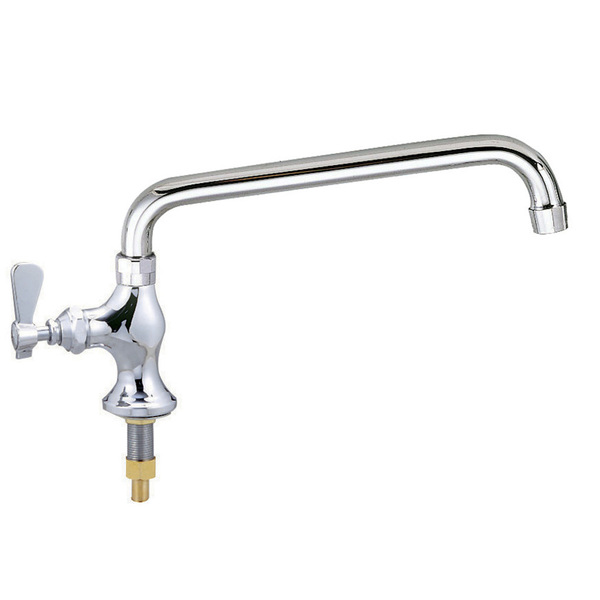 Bk Resources Optiflow Heavy Duty Faucet with Interchangeable 14" Swing Spout BKF-SPF-14-G